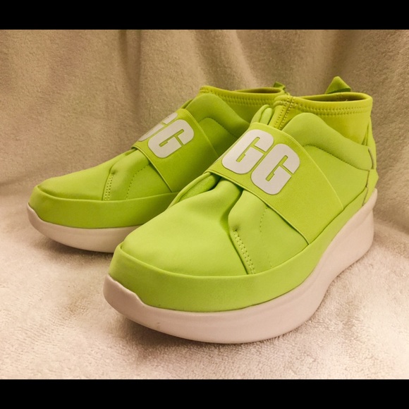 UGG Women’s Neutra Neoprene Sock Sneakers Sz 9 - Picture 2 of 6